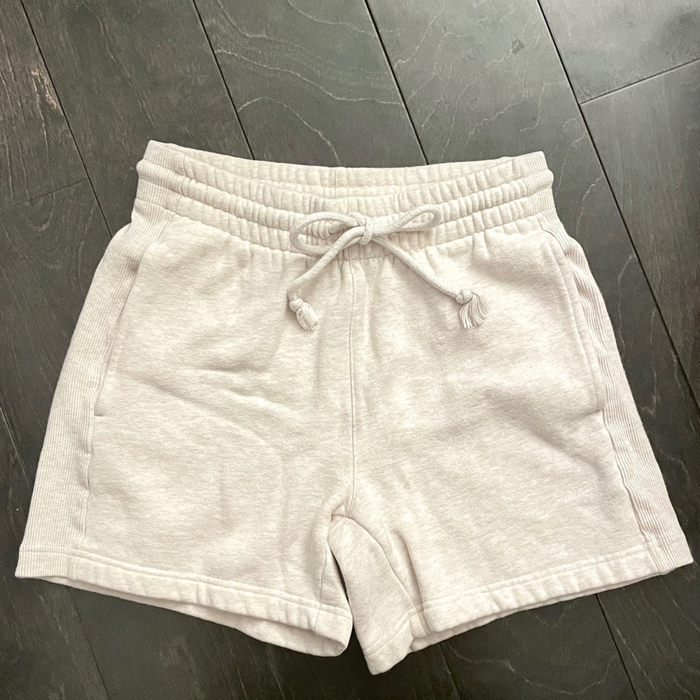 Aritzia Gray Fleece Cozy Sweat Shorts